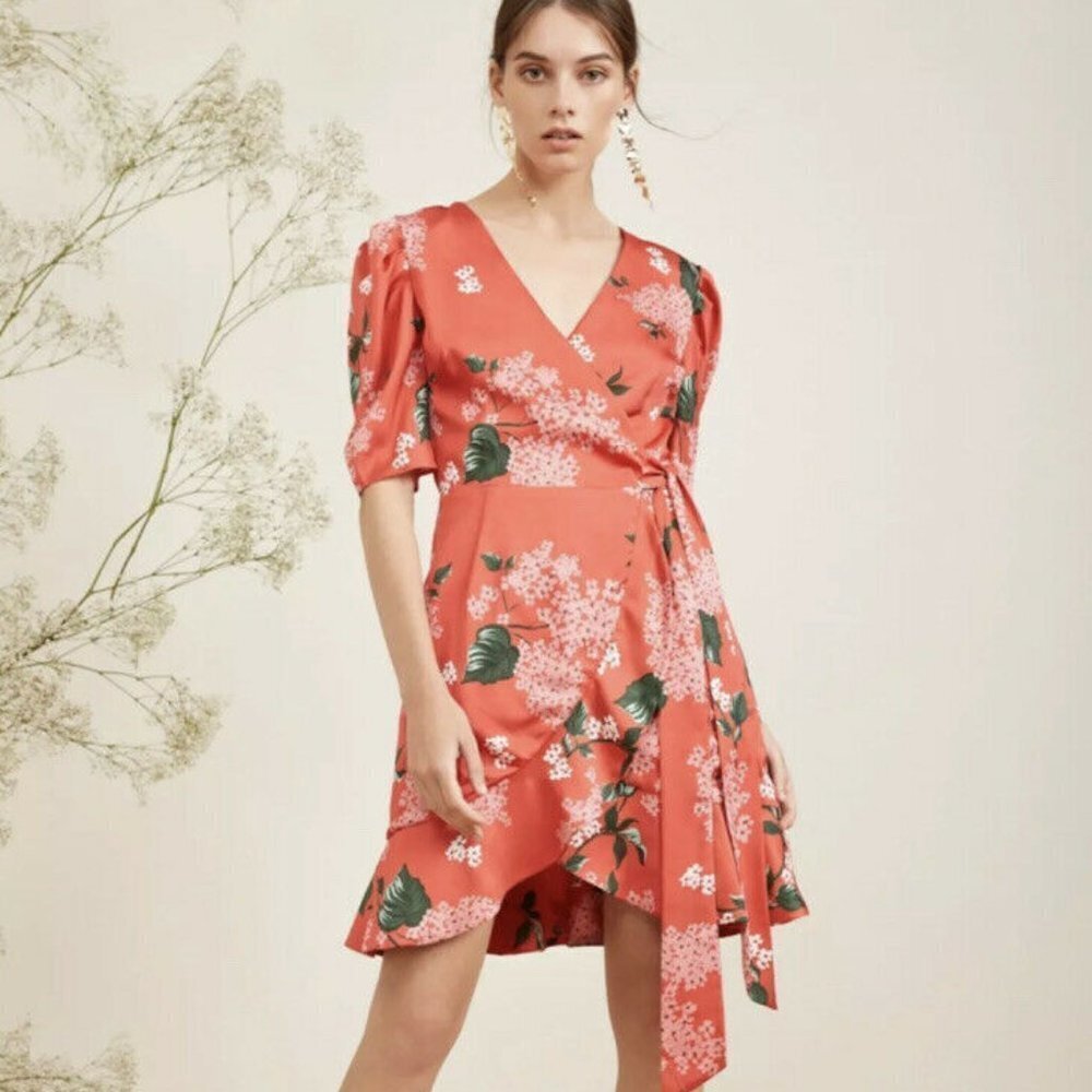 Keepsake The Label M This Moment Wrap Dress Ruffle